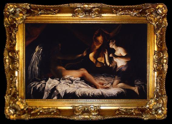 framed  Giuseppe Maria Crespi Cupid and Psyche, ta009-2